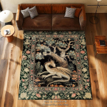 Liaudies meno drakonų tema kilimas kilimėlis svetainei miegamojo dekoravimui esteti&scaron;kas mitinių būtybių menas grindų kilimėlis kavos staliuko kilimėlis 120X160CM