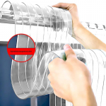 Skaidri PVC durų užuolaida - Visų sezonų vėjui atspari ir izoliuota pertvara namams ir parduotuvėms 2.1m High