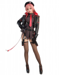 Miccostumes Suaugusiųjų ir mergaičių anime žaidimų cosplay kasdienis laisvalaikio pasirodymas mielas ir &scaron;aunus apranga juoda ir puikiai tinka kasdienai ar persirengimui moteri&scaron;kas