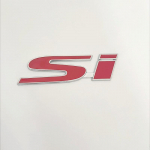 3D metalinis SI logotipas, galinės bagažinės priekinės grotelės, automatinis ženklelis, chromas, lipdukas, automobilio emblemos ženklelio priedas, skirtas &bdquo;Civic Accord&ldquo; automobiliui