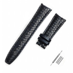 20 mm 22 mm odinė pynutė laikrodžio dirželis Seiko, Omega, lenktas galas, apyrankė su atlenkiamu užsegimu, pakaitinis vyri&scaron;kas laikrodžio dirželis 22mm-Curved end
