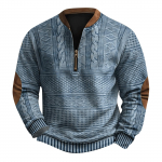 Vyri&scaron;ki Retro laisvalaikio megztiniai su gradientu XXXL mėlyna