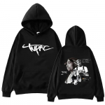 Tupac 2pac Vyri&scaron;ki ir moteri&scaron;ki Rap Hoodies Hip-hop Laisvalaikio drabužiai Shakur spausdinti megztiniai Vilnonė kepurė Laisvalaikio drabužiai Populiari mada S