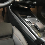 Skirta Mercedes Benz A CLA klasės W177 C118 A180 A200 A220 konsolės skydelio &scaron;oninės dekoratyvinės apdailos lipdukai Priedai Automobilio Matt silver
