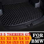 Atsparus vandeniui automobilio bagažinės kilimėlis AUTO Galinės bagažinės krovinių kilimėlis BMW 3 5 7 serijai GT X5 X1 X2 X3 X4 X6 I3 IX All Black