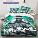 Connor McGregor ra&scaron;to patalynės antklodės komplektas Antklodės užvalkalas Pagalvės užvalkalas Namų dekoracija Gimtadienio dovana (1 * antklodės užvalkalas + 2 * pagalvės užvalkalai, be &scaron;erdies) 135x200cm