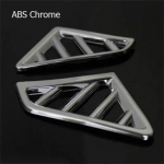 ABS chrome air vent conditioning trim cover special interior conversion sticker For Kia RIO K2 2010-2016 car styling Upper 2pcs