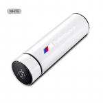 500ml Ne&scaron;iojama i&scaron;manioji nerūdijančio plieno termosinė buteliuko automobiliui For BMW Performance M Power M3 M5 E46 E39 E36 E34 E30 E90 balta