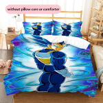 Dragon Ball Vegeta ra&scaron;to patalynė Namų dekoracija Gimtadienio dovana (1 * antklodės užvalkalas + 2 * pagalvės užvalkalai, be &scaron;erdies) 140x200cm