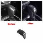 For Subaru Forester 2025 2026 ABS Hybrid Fuel Car Gear Head Shift Knob Cover Handball panle Trim Sticker Interior Accessories ABS carbonfiber B black