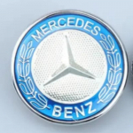 3D ABS logotipas automobilio priekinės grotelės priekinio variklio dangčio emblema lipdukas Mercedes Benz W203 W204 W205 W206 W212 W213 W221 W222 W223 priedams 2pins black cap