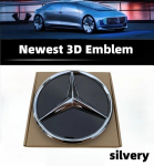 Automobilio priekinis logotipas emblema grotelių ženklelis Mercedes Benz W156 W204 W205 W210 W211 W212 W213 C E klasės GLA GLK ML GLC GLE priedai SLK-R172 2011-2015