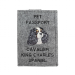 Cavalier King Charles Spaniel - Dog passport case, document case, gift for the traveller from the Art-Dog brand