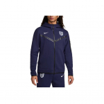 Nike Anglija Windrunner Tech Fleece pilnas užtrauktukas su gobtuvu ilgomis rankovėmis striukė Vyri&scaron;ka striukė Violetinis ra&scaron;alas FZ5828-555 2XL