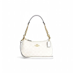 Coach Teri 25 Klasikinis logotipas Dirbtinės odos peties rankinė Moteri&scaron;ka peties rankinė Balta CA548-IMRFF Gift Box Set (Basic Set+Yellow Box)