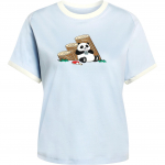 Adidas Panda Chill Sportiniai Laisvalaikio Medvilniniai Trumpomis Rankovėmis Mar&scaron;kinėliai Moteri&scaron;ki vir&scaron;utiniai drabužiai KB7212 XL