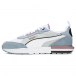PUMA R22 Unisex Pilki Violetiniai Mėlyni Balti Juodi Žemi Laisvalaikio Sportbačiai 383462-13 EU 35.5
