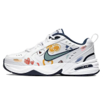 Nike Air Monarch 4 Neslystantys Atsparūs dilimui Palaikantys Žemi Stambūs sportbačiai Unisex Mėlyni Balti 415445-102(10 komanda-) 38