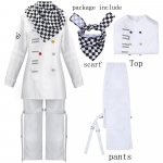 Danganronpa V3 Kokichi Wang Magi Cosplay kostiumas Prezidentas Zentai Visas komplektas Uniformos &Scaron;alikas Apsiaustas Anime Danga Drabužiai Figūra Helovinas XXXL