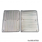 2 vnt. Automobilio stoglangio saulės skydelis nuo saulės, &scaron;ilumą izoliuojantis uždangalas, priekinio stiklo saulės skydelis, apsauga nuo saulės, tinka Byd Atto 3 Yuan Plus MG ZE EV