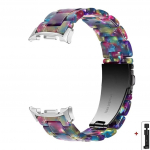 Spalvingas dervos dirželis, skirtas Samsung Galaxy Watch 8 40mm 44mm 8 Classic 46mm i&scaron;maniajam laikrodžiui, pakeičiama juosta Galaxy Watch Ultra2025 Galaxy 7 Ultra 47MM gray