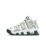 Nike Air More Uptempo GS Dideliems Vaikams Balti Vintage Žali Summit Balti Jūros Stiklo Krep&scaron;inio Batai FQ1938-100 36