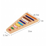Montessori de&scaron;imtainės aritmetikos žaislai &Scaron;eimos leidimo rinkinys Banko žaidimas Auksinis karoliukų skaitmeninių kortelių dėklas Prie&scaron;mokyklinukų matematikos mokymosi žaislas