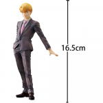 Anime Kageyama Shigeo figūrėlė Reigen Arataka veiksmo figūrėlės PVC modelis Darbalaukio papuo&scaron;alai Reigen Arataka figūrėlė Vaikams žaislas Dovanos 16-16.5cm black