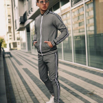 Sportiniai kostiumai Vyri&scaron;ki užtrauktukų rinkiniai 2 dalių rinkiniai Megztiniai + kelnės Megztinis Sportinis kostiumas Vyri&scaron;kas kostiumas Laisvalaikis vyri&scaron;ki drabužiai Dviejų dalių rinkinys M