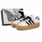 Adidas VL Court Bold Žvaigždėtas Ta&scaron;kelis Žemi Batai Riedlentėms Moteri&scaron;ki Juodi Balti IH3083(Komanda2460-) 36⅔