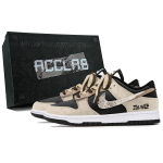 Nike Dunk Neslystantys Atsparūs dilimui Žemi Teniso Bateliai Unisex Juodi Smėlio Spalvos Rudi DD1391-100(Komanda1921-A-) 38.5