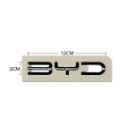 3D ABS Chromo Juodos Spalvos Logotipas BYD Emblema Raidės Lipdukas Automobilio Bagažinės Ženklelis Skirtas BYD SEAL QIN HAN SONG Plus ATTO3 SEAL U Priedai