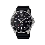 CASIO individualus laikrodis modifikuota serija smaragdo rėmelis Kvarcinis Plieninis dirželis tas pats stilius vyrams ir moterims juodas ciferblatas MDV-106B-1A-YinSe-BanLian juoda