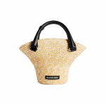 Balenciaga paplūdimio rankinė su nuimamu reguliuojamu peties dirželiu ir skrybėlės dizainu Moteri&scaron;ka rankinė Natūrali 7441392AAG09560 Basic Set (Bag+Dust Bag)