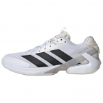 Adidas Adizero Ubersonic 5 Balti Juodi Unisex Sportbačiai Cloud-White Core-Black Silver-Metallic IE1376 44.5
