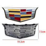 2 vnt. Cadillac XT5 2016-2025 Automobilio priekinių grotelių emblema, galinio bagažinės emblemos dangtelio lipdukai, automatinis logotipas, i&scaron;orės aksesuarai XT5