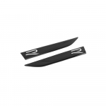2 vnt./partija 20cm X 2.9cm ABS R ženkliuko lipdukas Automobilio &scaron;oninės juostelės Sportinis sparnas Sparnas Emblema Aksesuarai Golf Polo Tiguan Rline R-Line 20cm X 2.9cm&2pcs Rline black