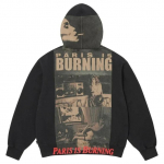 Supreme Paris Dega Užtraukiamas su gobtuvu džemperis Juodas M gray