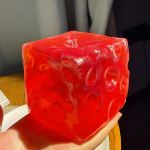 Skaidrus Sūrio Squishy Streso Mal&scaron;intuvas Įdarytas Vazelinu Lėtai Kylančios Sensorinės Fidget Mink&scaron;tas De-streso Įtaisas Stalui 7.5Cm