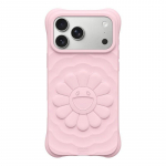 Takashi Murakami Saulėgrąžos telefono dėklas iPhone 17 Pro Max Skysto silikono smūgiams atsparus dangtelis iPhone 17 Pro Max white