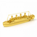 Auksinio metalo &bdquo;pasidaryk pats&ldquo; surinkimo modelis 3D dėlionės &bdquo;Titanic&ldquo; modelis dėlionės žaislas