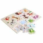 Modish Peg Puzzle Baby animacinių filmų gyvūnai Mokomasis ankstyvojo mokymosi žaislas
