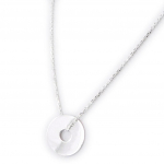 Les Tr&eacute;sors De Lily [I1150] - Collier Argent 'Chor&eacute;graphie' argent&eacute; (rhodi&eacute;) - 2 cm