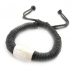 Les Tr&eacute;sors De Lily [J8712] - Bracelet fantaisie 'Kilimanjaro' ivoire noir