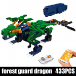 MOLD KING 13147 Kūrybingi drakono roboto valdymo žaislai RC motorizuoti dangaus drakono modelio statybiniai blokeliai, plytų kalėdinės dovanos vaikams 13149