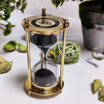 Žalvarinis smėlio laikmatis Hour Glass Sandglass Clock