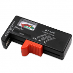 BT-168 AA/AAA/C/D/9V/1.5V baterijos Universalios mygtukų elementų baterijos Spalva koduotas matuoklis Rodo voltų testerio tikrintuvą BT168 galia juoda