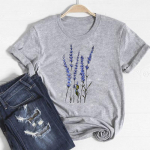 Trend Style Tee Top madingi mar&scaron;kinėliai Drabužiai Gėlė Stilingi Kasdieniai trumpomis rankovėmis Moteri&scaron;ki spausdinti Moteri&scaron;ki grafiniai mar&scaron;kinėliai M