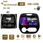 Skirta Renault Captur Clio Samsung QM3 2011&ndash;2020 automobilių automobiliams Android Carplay IPS DSP HU WIFI GPS navigacijos 2din galvos blokas 2+32GB 1+16GB,AT
