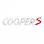 1 vnt. 3D metalinis S logotipas priekinių grotelių emblema SD ženklelis automobilio galinio galinio buferio bagažinės lipdukas, skirtas Cooper S logotipui F55 F56 F60 R55 R56 R60